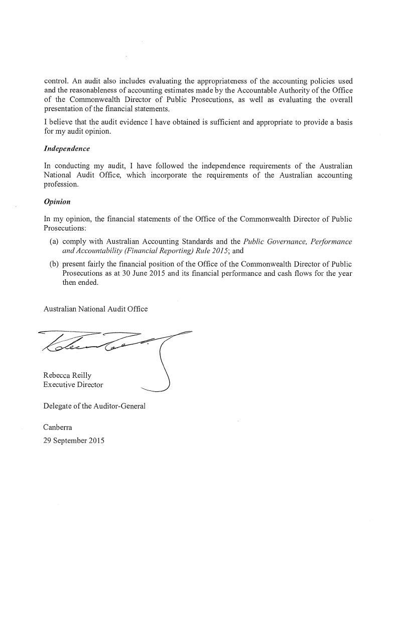 Independent Audit Report 2014–2015