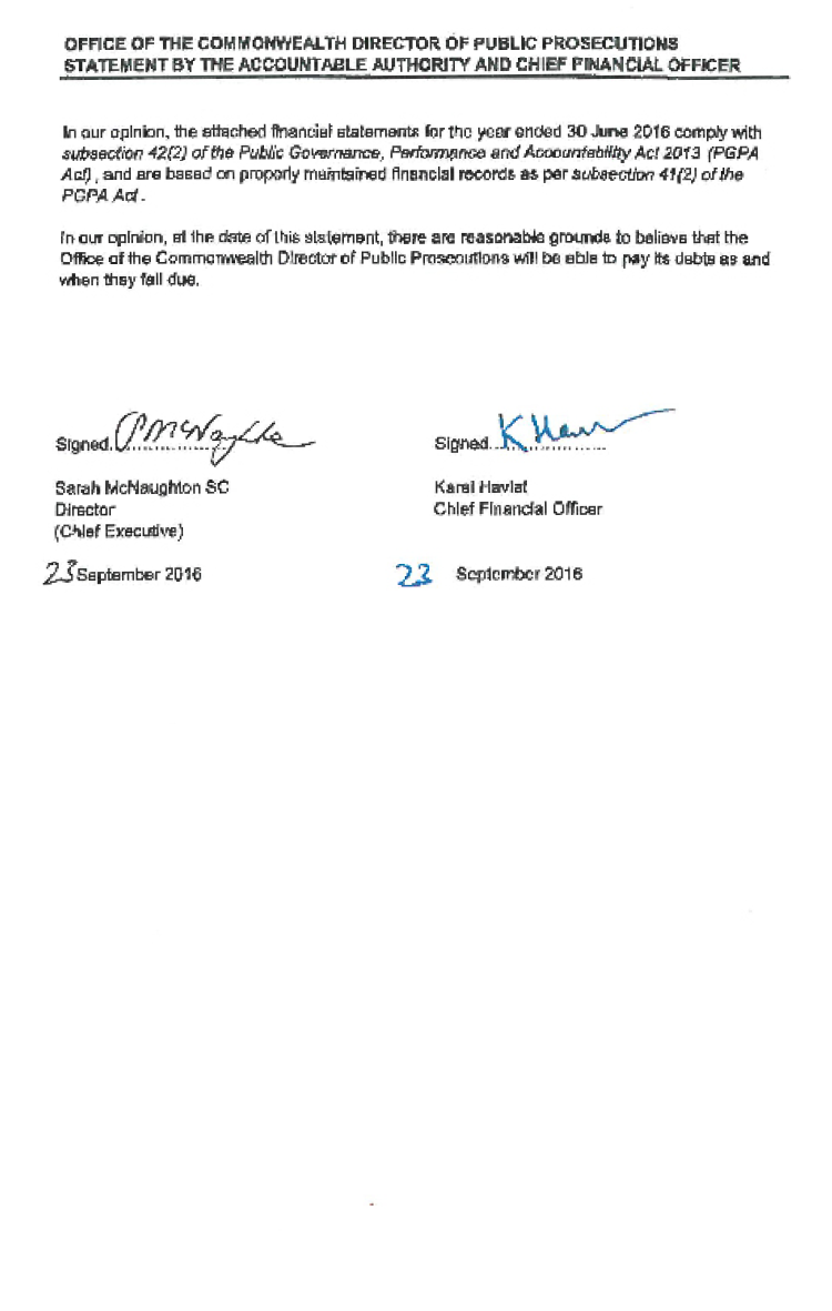 CDPP Auditor's Report - signed 23 September 2016 - page 3